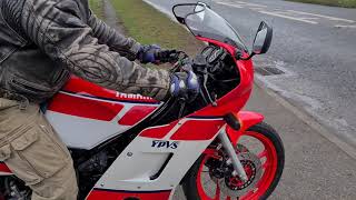 1990 YAMAHA RD350F2 YPVS TEST RIDE [upl. by Larner]