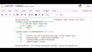 How to fix PermissionError in Jupyter Notebooks [upl. by Akehsyt]