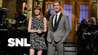 Monologue Andrew Garfield Gets Advice from Emma Stone and Aidy Bryant  SNL [upl. by Ellecrad23]