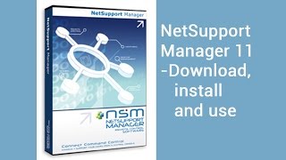 NetSupport Manager 11  Download install and use  tutorial video by TechyV [upl. by Tris]