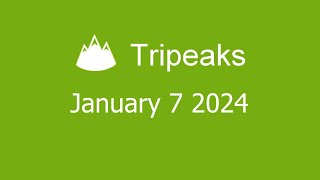 Microsoft Solitaire Collection  Tripeaks  January 7 2024 [upl. by Hallee]