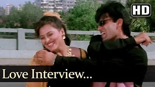 Love Interview  Suneil Shetty  Shilpa Shirodkar  Raghuveer  Hindi Song [upl. by Kyte]