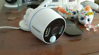 Yeskamo Wireless CCTV with 4 cameras and NVR setup Review [upl. by Aiveneg]