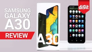 Samsung Galaxy A30 Review  Digitin [upl. by Atihcnoc138]