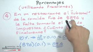 Porcentajes con fracciones │ problemas [upl. by Sido590]