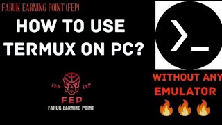 how to use termux on pc without use any emulator  how to download termux on pc  termux [upl. by Nena]