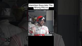 Hamilton Goes Into The Wrong PitLanef1 formula1 [upl. by Eiznikam328]