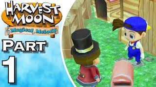 Lets Play Harvest Moon Magical Melody Gameplay  Walkthrough Part 1  Harvest Goddess [upl. by Lachman]