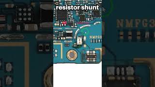 A shunt resistor in a mobile device repair mobileengineer cellphone [upl. by Chelton78]