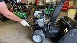 How to adjust auger belt tension Ariens Snow Tek 24” Snow Thrower [upl. by Rianon924]