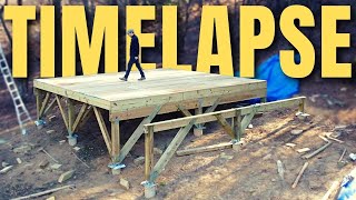 Rookie Builds CABIN POST amp BEAM PLATFORM From Scratch Under 10 MINUTES  Start to Finish [upl. by Chiang]