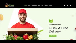 Grocery Store WordPress Theme Demo amp Installation  ThemesRain [upl. by Tolmach18]