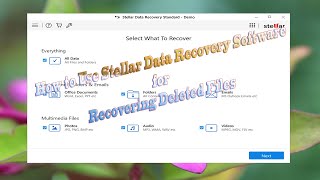 How to Use Stellar Data Recovery Software for Deleted Document PDF Files Tutorial [upl. by Okramed88]