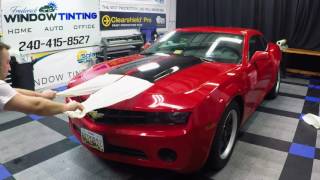 Custom Vinyl Stripes Install On Chevy Camaro [upl. by Atilem171]