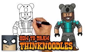 How to Draw Thinknoodles  Roblox [upl. by Thorma342]