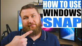 How to Use the Windows Snap Feature [upl. by Arahat]