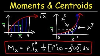 Moment Center of Mass and Centroid  Calculus Problems [upl. by Glennon]