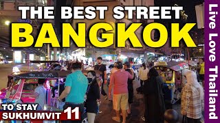 The Best Street For Tourists To Stay In BANGKOK  Sukhumvit 11 Guide livelovethailand [upl. by Rayna]