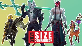 Champion Size Comparison Remaster 2021  League of Legends [upl. by Acsot981]