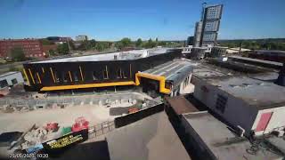 Timelapse of City of Wolverhampton Train Station Phase one and phase two [upl. by Nidla790]