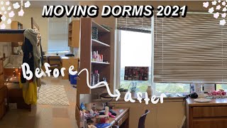 MOVING INTO MY NEW DORM ROOM 2021 vlog [upl. by Shiri]