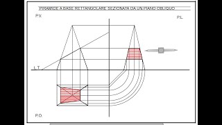 Proiezioni ortogonali di solidi sezionati [upl. by Arodaeht]