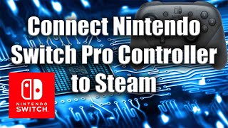 Connect Nintendo Switch Pro Controller to Steam  Windows 10  PC Tutorial  Zany Geek [upl. by Berl540]