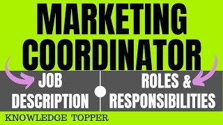 Marketing Coordinator Job Description  Marketing Coordinator Duties and Responsibilities [upl. by Zicarelli]