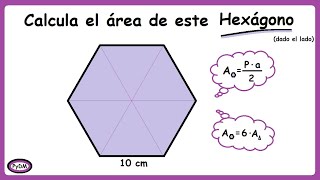 Área de un Hexágono sin apotema [upl. by Katz]