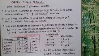 Cifras Significativas 2 Cómo redondear o aproximar números [upl. by Naehgem]