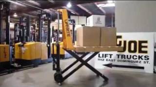 Big Joe Ergolift  High Lifting Pallet Truck [upl. by Ahseinod860]