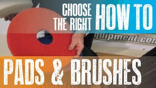 Floor Scrubbers  How to Choose the Right Pads and Brushes [upl. by Jenica]