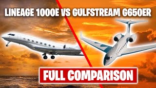 Embraer Lineage 1000E vs Gulfstream G650ER Ultimate Luxury Jet Showdown [upl. by Bronwyn68]