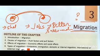 ICSE class 8 geography chapter 3 Migration [upl. by Yelmene]