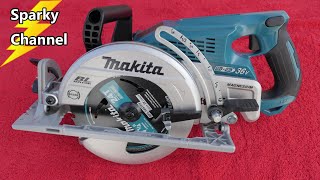 Makita 7 14quot Rear Handle 36V Circular Saw XSR01PT Review and Demonstration [upl. by Witty]