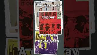 the Beatles  Day tripper Lyrics Video beatles daytripper karaoke 80smusic [upl. by Zanze]