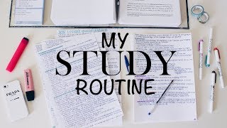 MY STUDY ROUTINE  study routine of a law student [upl. by Eyllom395]