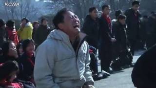 North Koreans mourn death of leader Kim JongIl [upl. by Sloan]