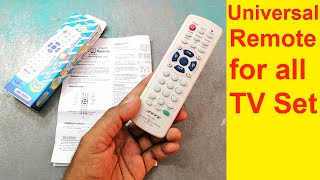 How to set manually configure Universal Remote Control for all TV LED LCD Devices works with all [upl. by Hendry521]