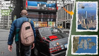 GTA 5  Liberty City V Remix Installation  GTA 4 Map Addon Mod for GTA 5 [upl. by Atilrahc25]