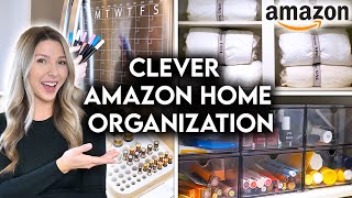 10 CLEVER AMAZON HOME ORGANIZATION IDEAS  STORAGE HACKS [upl. by Suirtimed449]