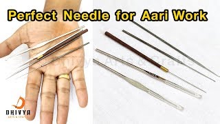 perfect needle for aari embroidery  complete details for beginners  types of needle  267 [upl. by Roobbie531]