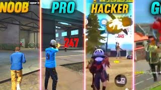 NOOB Vs PRO Vs HACKER Vs GOD Garena free fire [upl. by Shannan918]