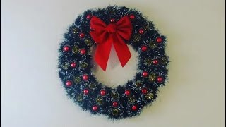 DIY Christmas Wreath from Upcycled Egg Cartons MadeByFate 220 [upl. by Uhn242]