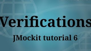 VerificationsJmockit tutorial 6 [upl. by Alpert]