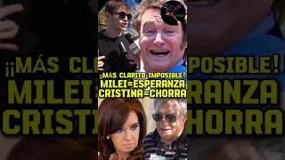 MAS CLARITO IMPOSIBLE argentina milei cristina casta [upl. by Shedd]