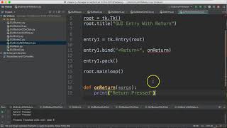 PYTHON 3 TKINTER  GUI ENTRY BIND KEY [upl. by Cohlette345]