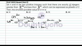 CAT 2024  CAT 2023 Quant Slot 3  Q2 Video Solution  doubtpucho [upl. by Carper]