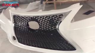 Whole story of installing GRILLE to LEXUS ES style BUMPER  Car Modification [upl. by Lartnom]