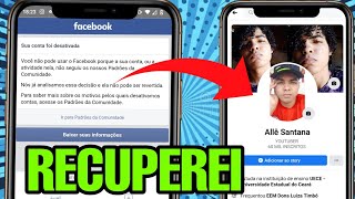 Como recuperar sua conta desativada do facebook atualizado2021 [upl. by Ametaf]